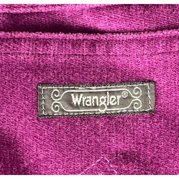 Wrangler Misses Full Fit Flare Corduroy Pants Women's 20 Purple Pockets Western - Picture 7 of 8